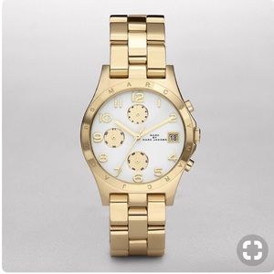 Marc Jacobs Gold Stainless Steel Watch